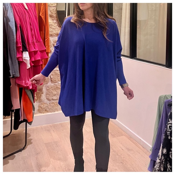 #34 CASHMERE BLEND OVERSIZED FABULOUS SWEATER FROM PARIS - Picture 6 of 7